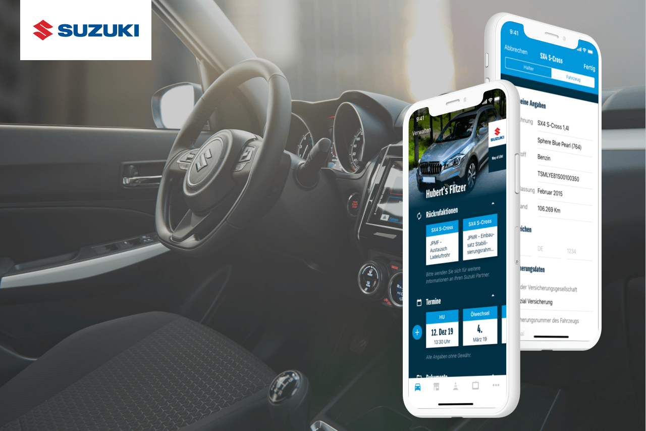 Referenzen Suzuk Auto App