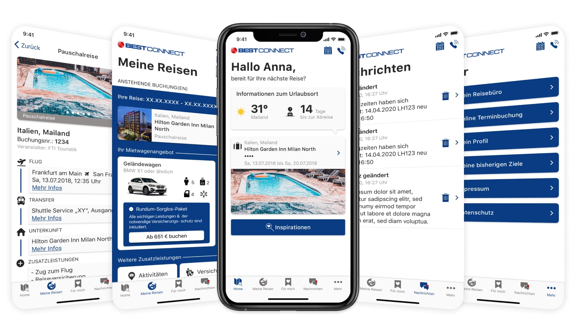 Referenz NumBirds Reisebüro App