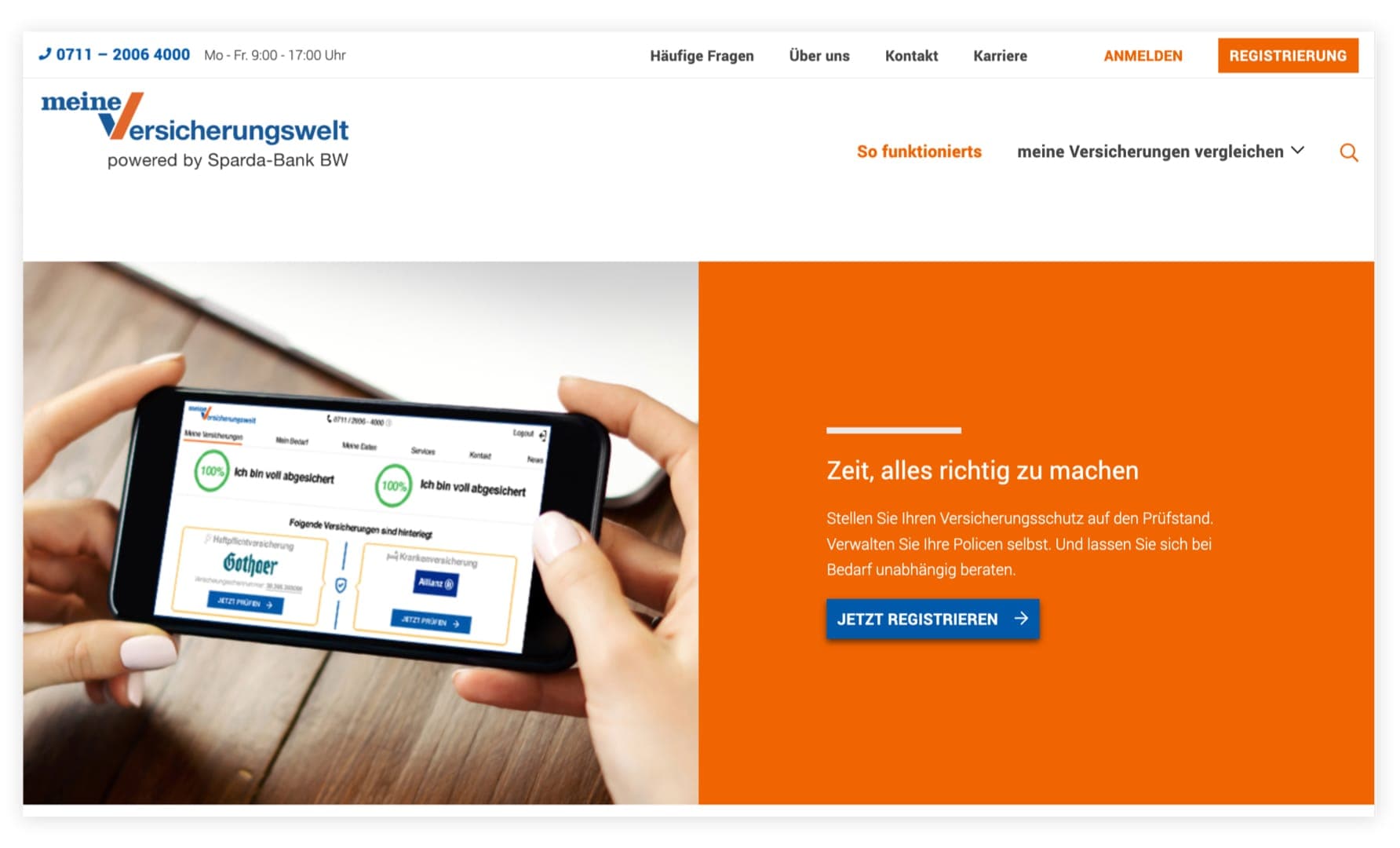 Referenz Sparda meineversicherungswelt Website Slider 3