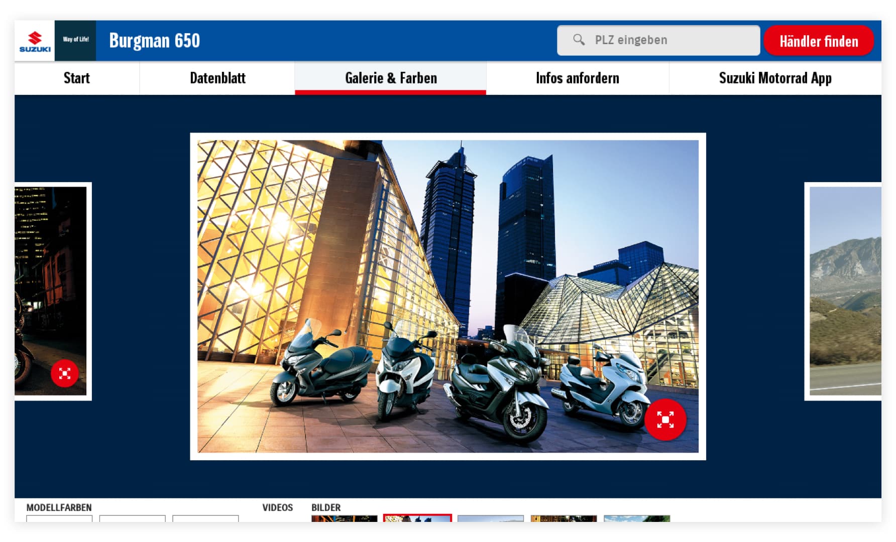 Referenz SUZUKI Motorrad Messe App Slider 3