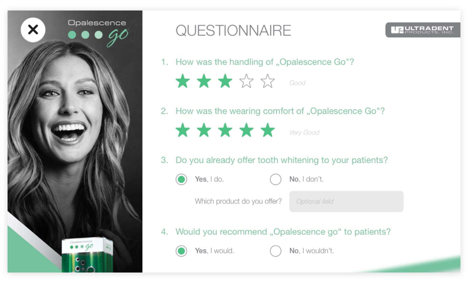 Referenz Ultradent Opalenscene App Slider 2